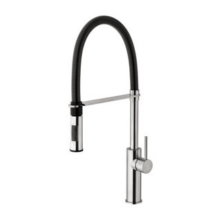 Bateria zlewozmywakowa ze srebrnym wężem Paffoni Light chrom- sanitbuy.pl