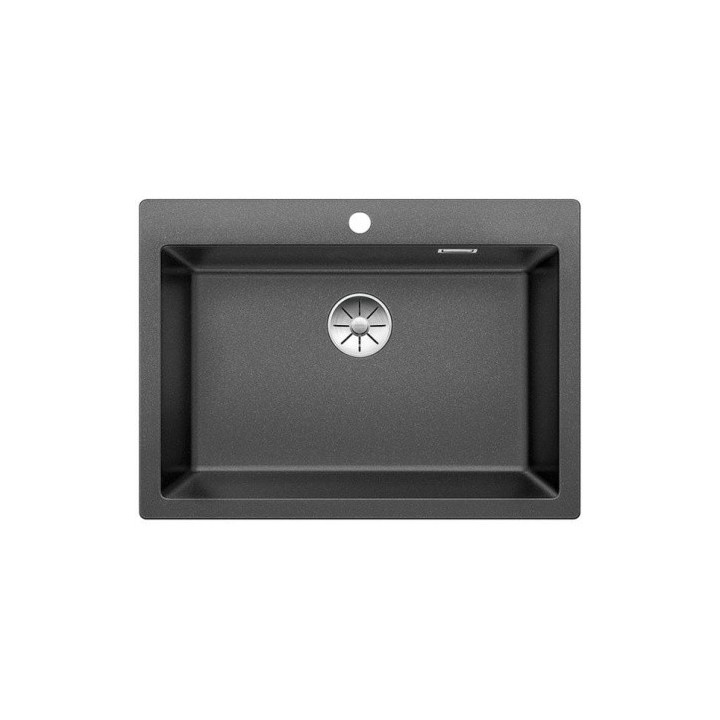 Blanco Pleon 8 Zlewozmywak granitowy Silgranit PuraDur jednokomorowy 70x51 cm bez korka automatycznego, antracytowy - sanitbuy.p