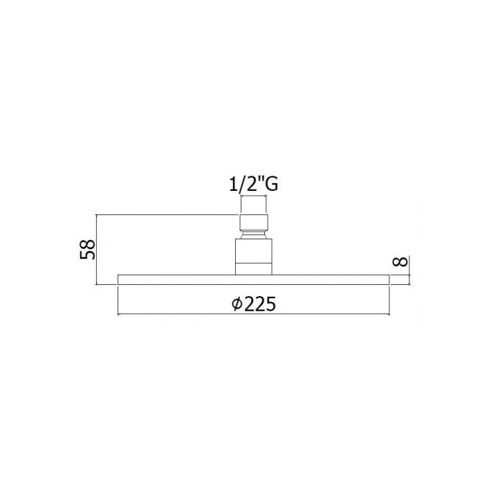 Deszczownica / sito metal średnica 225mm Paffoni Stick - sanitbuy.pl