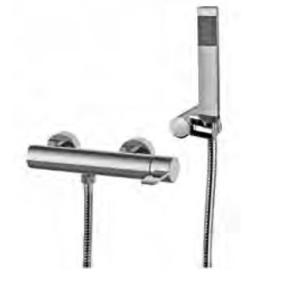 Bateria natryskowa Paffoni Rock ścienna korpus, chrom- sanitbuy.pl