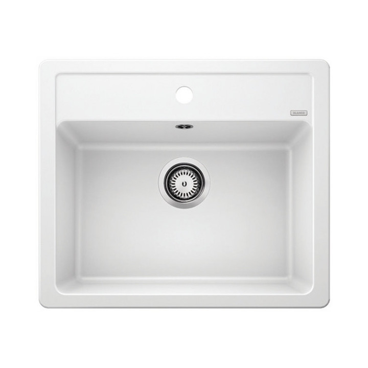 Blanco Legra 6 Siligranit zlewozmywak do zabudowy 58,5x50cm bez korka automatycznego,  alumetalik- sanitbuy.pl