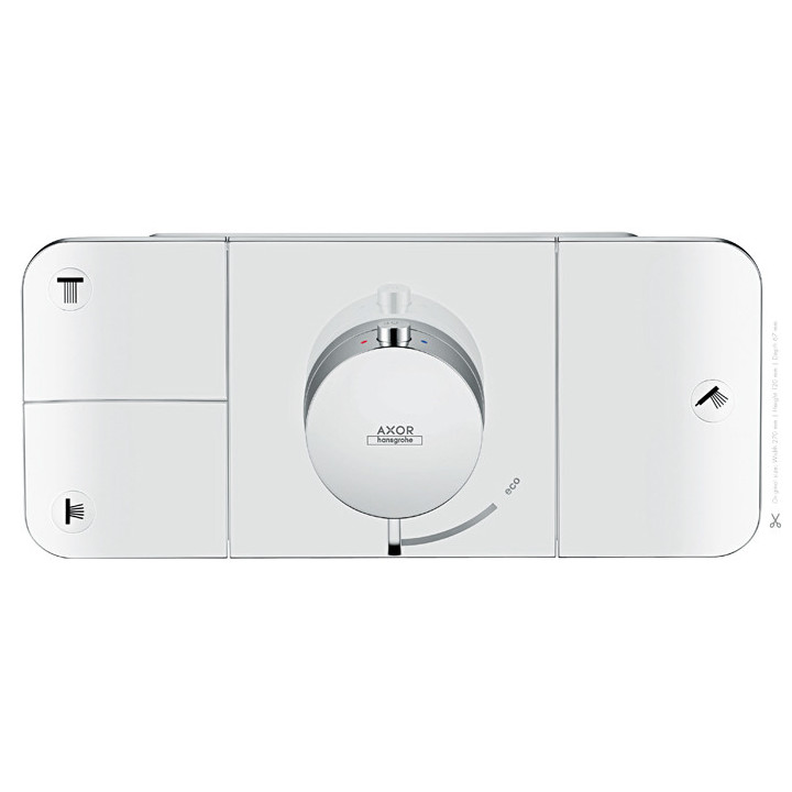 Axor One Moduł z termostatem do 2 odbiorników, montaż podtynkowy, element zewnętrzny- sanitbuy.pl