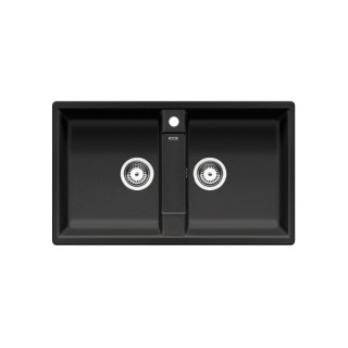 Blanco ZIA 9 Siligranit PuraDur bez korka automatycznego 86x50cm 2 komorowy, antracyt- sanitbuy.pl