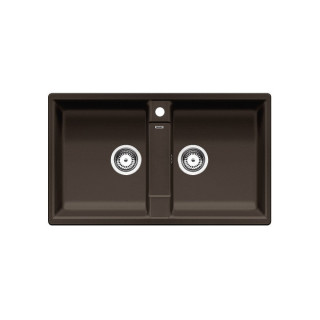 Blanco ZIA 9 Siligranit PuraDur bez korka automatycznego 86x50cm 2 komorowy, muszkat- sanitbuy.pl