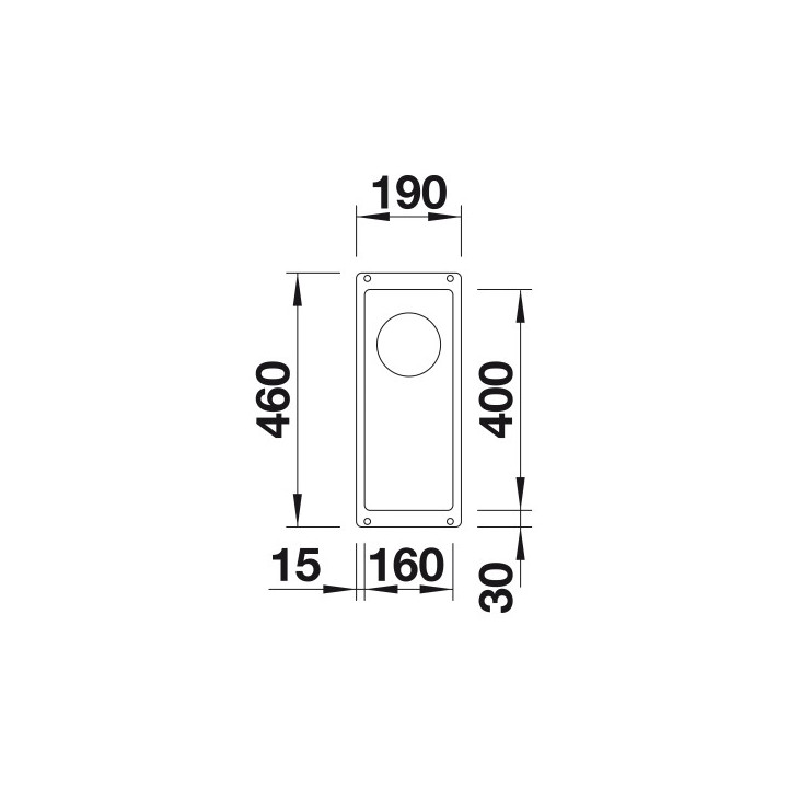 Zlewozmywak Blanco Subline 160-U Siligranit PuraDur 19x40cm bez korka automatycznego, biały- sanitbuy.pl