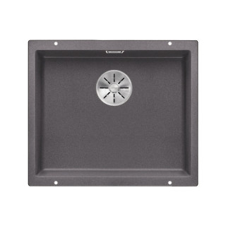 Zlewozmywak Blanco Subline 500-U Siligranit PuraDur 53x40cm bez korka automatyczego, antracyt- sanitbuy.pl