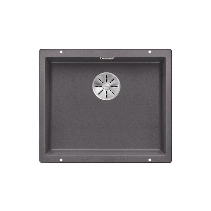 Zlewozmywak Blanco Subline 500-U Siligranit PuraDur 53x40cm bez korka automatyczego, antracyt- sanitbuy.pl