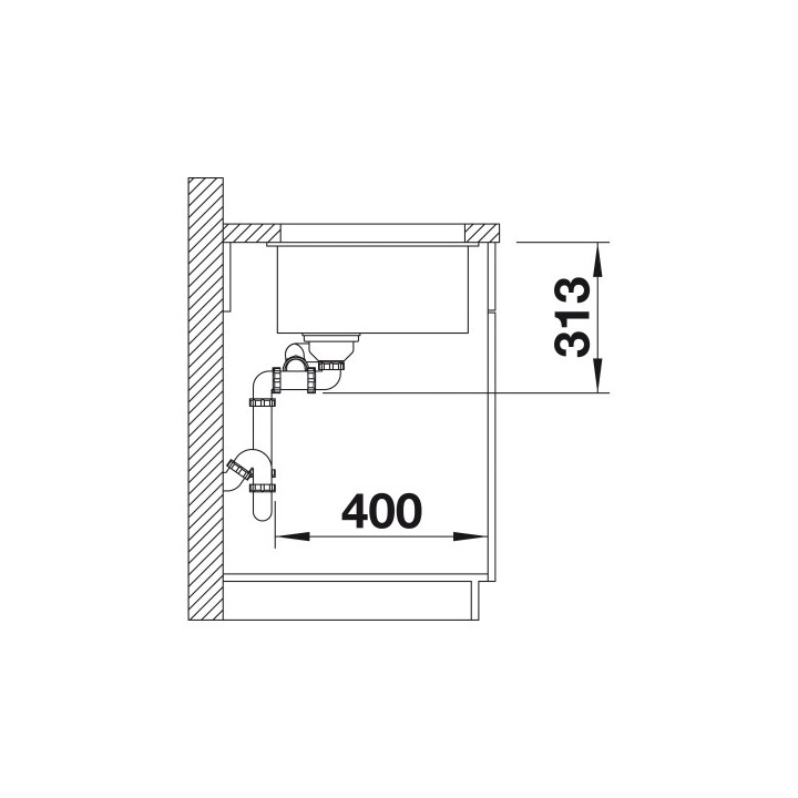 Zlewozmywak Blanco Subline 340/160-U Siligranit PuraDur 55,5x40cm LEWY bez korka automatycznego, antracyt- sanitbuy.pl