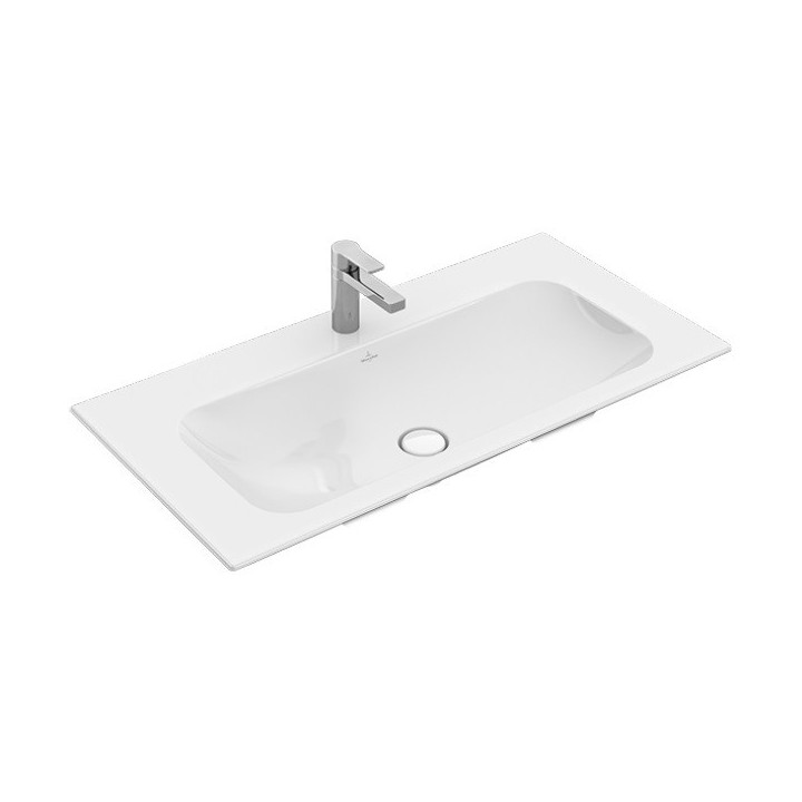 Umywalka meblowa Villeroy&Boch Finion, prostokątna, 100x50, Weiss Alpin CeramicPlus