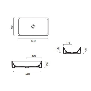 Umywalka Catalano Zero, nablatowa, okrągła, 45cm, biały