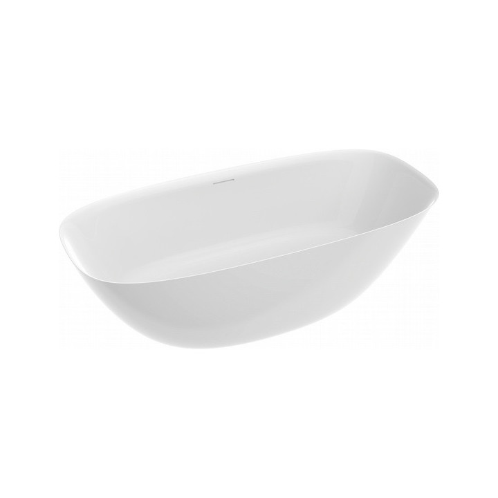 Wanna wolnostojąca, Sanitti SETTE, 1700x820x600, syfon z przelewem, biały 