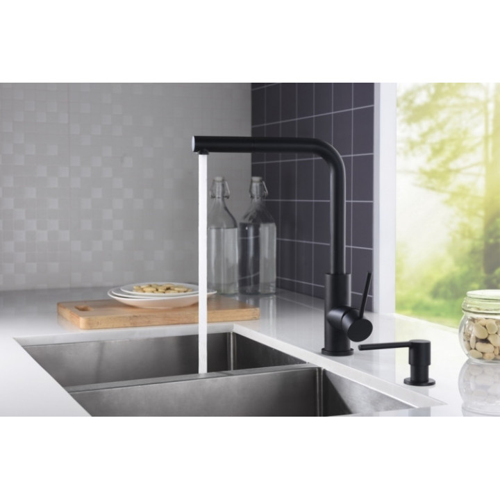 Bateria kuchenna Bergen Inox, czarny mat