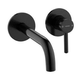 Bateria umywalkowa podtynkowa Omnires, czarny 