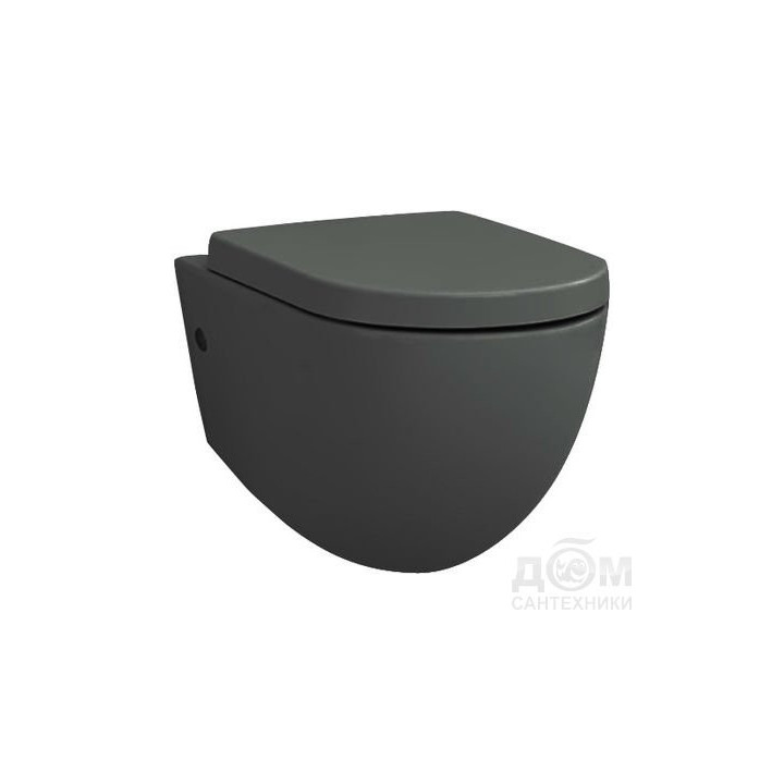 Miska Artceram File 2.0, wisząca bezrantowa, 36x52 cm, grey olive, Nr. kat. FLV00415;00