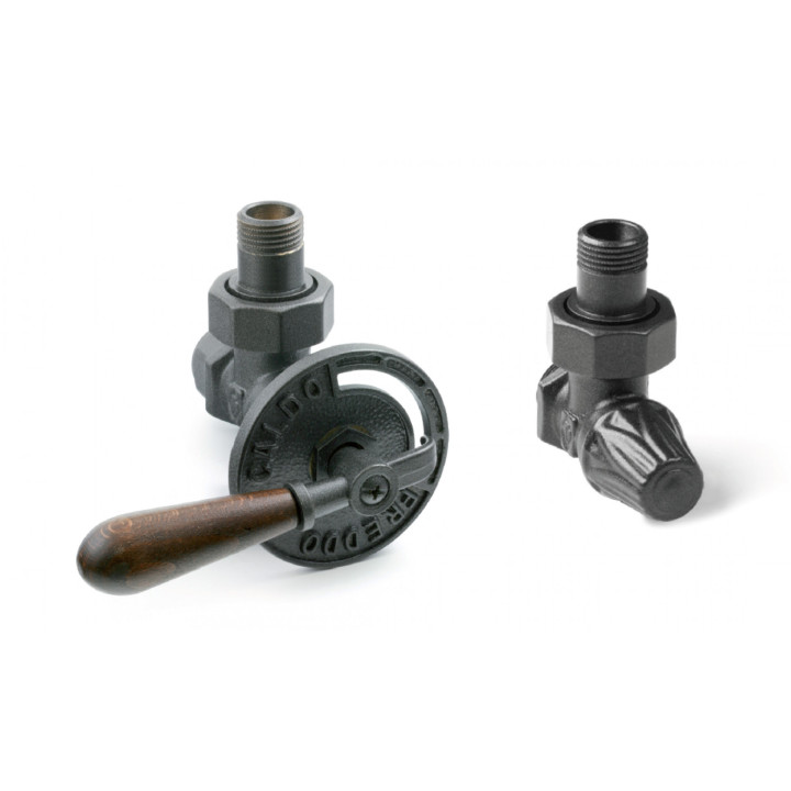 Zestaw Terma Dexter termostatyczny kątowy, Prawy - biały