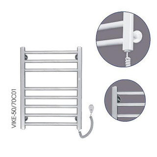 Grzejnik elektryczny Instal-Projekt Stick Electro 50 x 84,6 cm - biały
