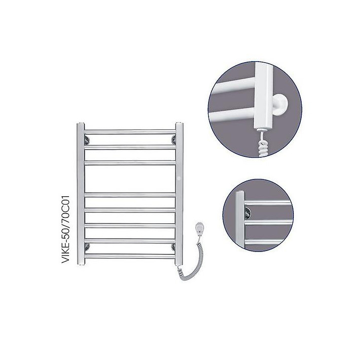Grzejnik elektryczny Instal-Projekt Stick Electro 50 x 84,6 cm - biały