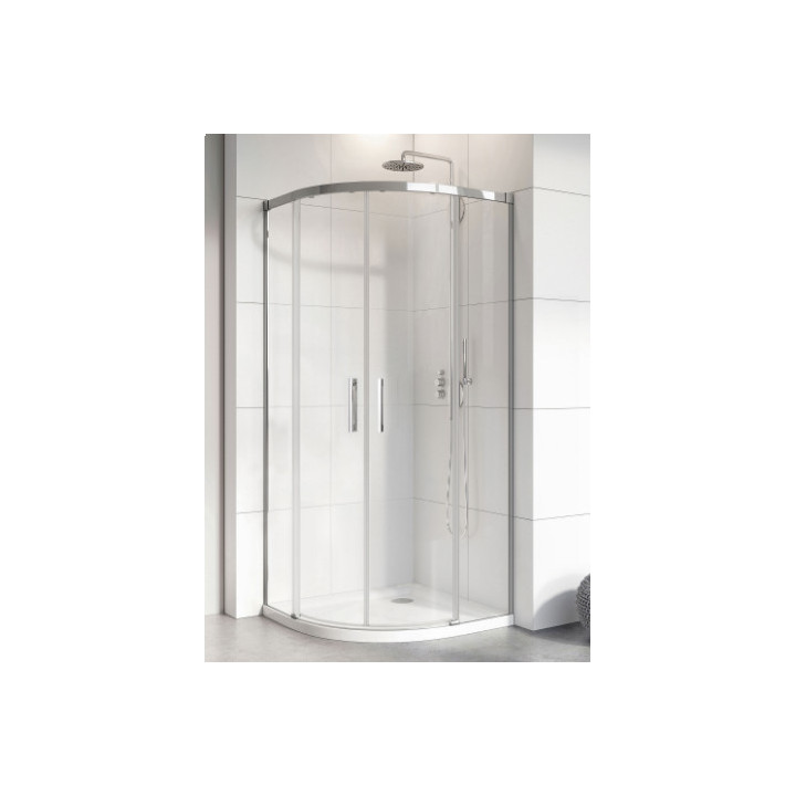 Kabina półokrągła Radaway Idea PDD, 90x90, szkło przejrzyste