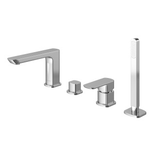 Bateria wannowa Kohlman Foxal,  4-otworowa, z mieszaczem, chrom