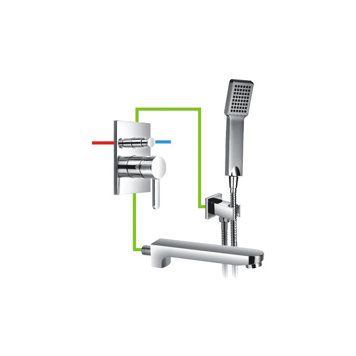 Zestaw wannowy podtynkowy Omnires Darling