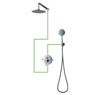 Zestaw prysznicowy podtynkowy punktowy Omnires Y