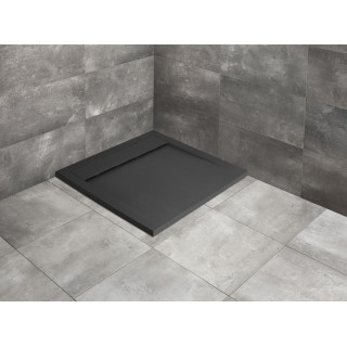Brodzik Radaway Teos C, 100x100, antracytowy