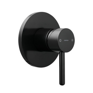 Bateria prysznicowa podtynkowa 1-drożna Omnires Y czerń