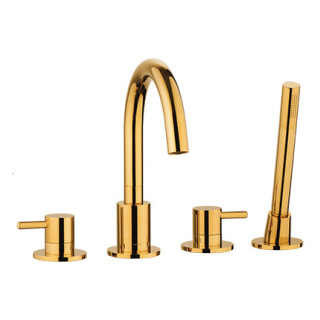 Bateria wannowa 4-otworowa Omnires Y złoto