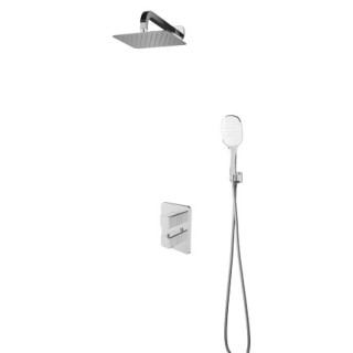 Zestaw prysznicowy podtynkowy termostatyczny punktowy Omnires Parma chrom