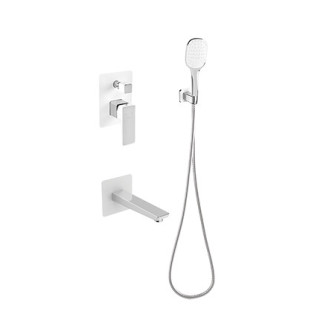 Zestaw wannowy podtynkowy Omnires Parma chrom & biel