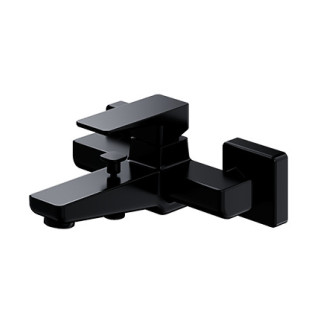 Bateria wannowa natynkowa solo Omnires Parma czarny mat