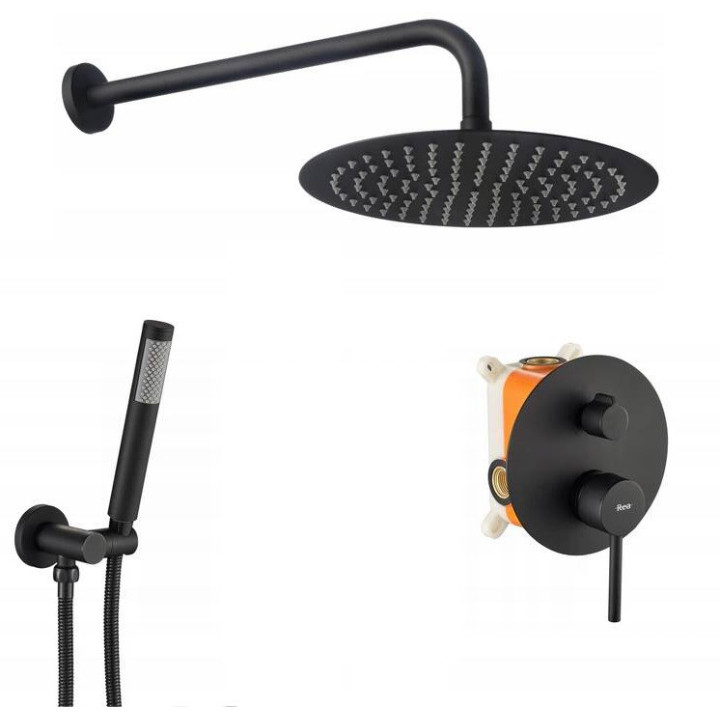 Bateria umywalkowa Rea Sonic Black - czarna