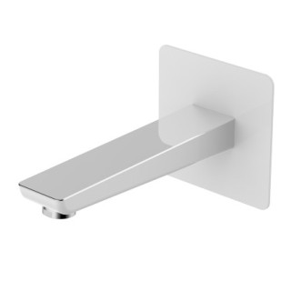 Wylewka ścienna Omnires Parma chrom & biel