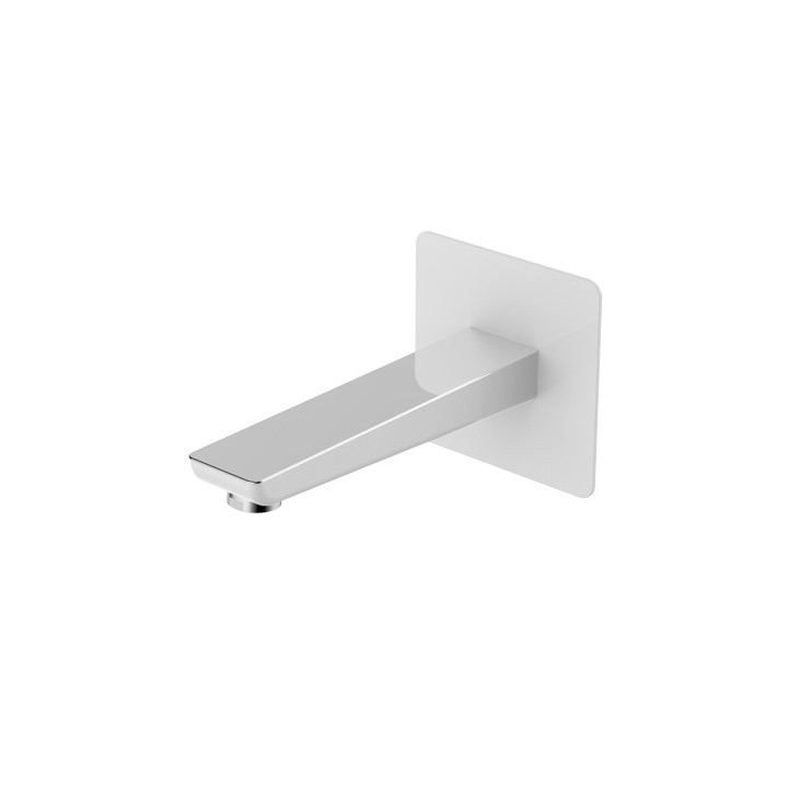 Wylewka ścienna Omnires Parma chrom & biel