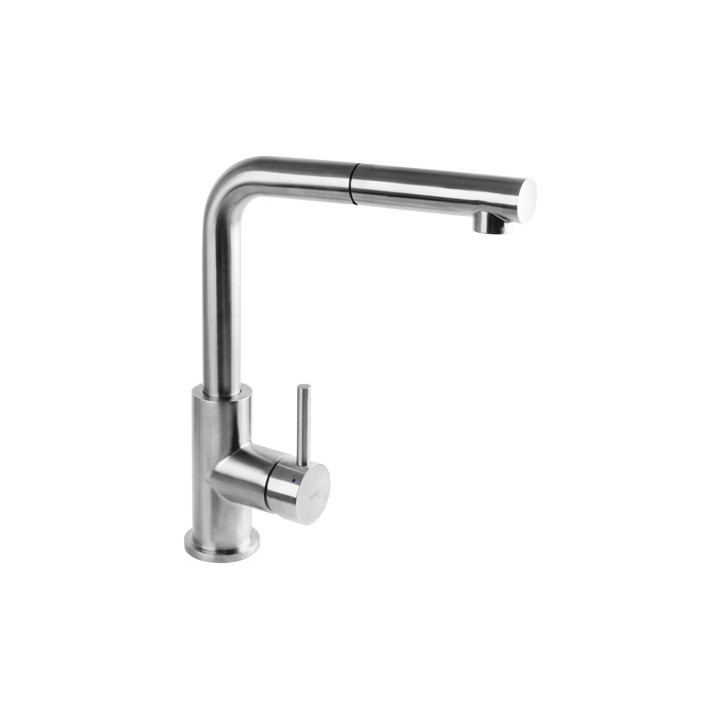 Bateria zlewozmywakowa z wyciąganą wylewką Omnires Albany inox