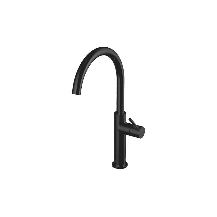 Bateria zlewozmywakowa Omnires Tula obrotowa wylewka, czarny mat