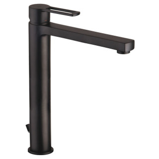 Bateria umywalkowa Paffoni Ringo, wysoka, czarny mat