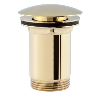 Korek klik-klak do syfonu umywalkowego Omnires złoto