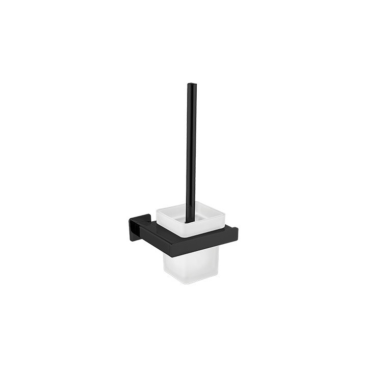 Szczotka toaletowa wisząca Omnires Nelson czarny mat