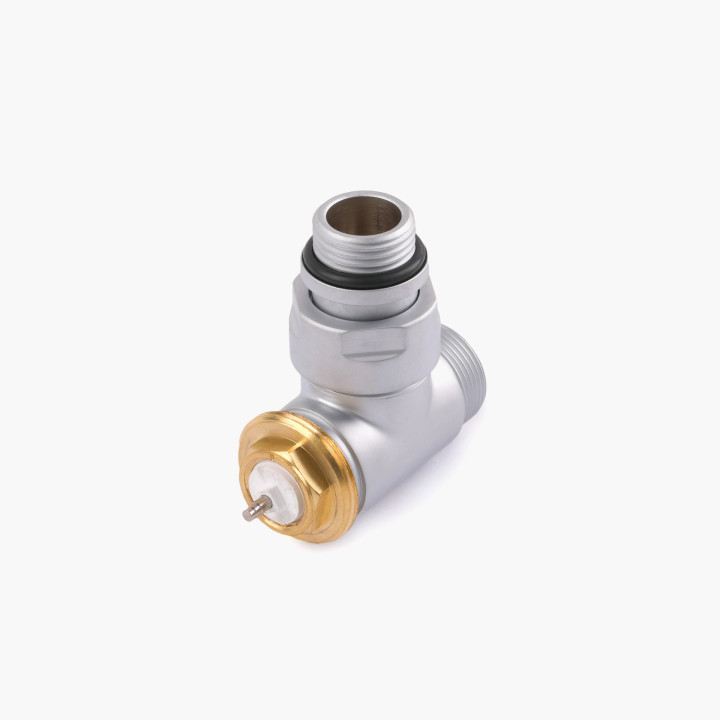 Zawór termostatyczny kątowy Terma Technologie satyna- sanitbuy.pl