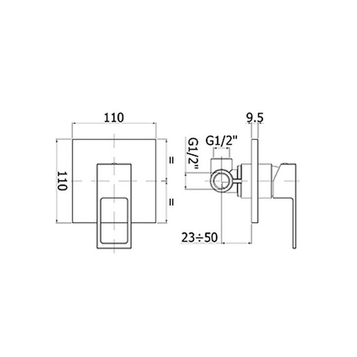 Bateria podtynkowa 1 - drożna Paffoni Elle / Effe- sanitbuy.pl