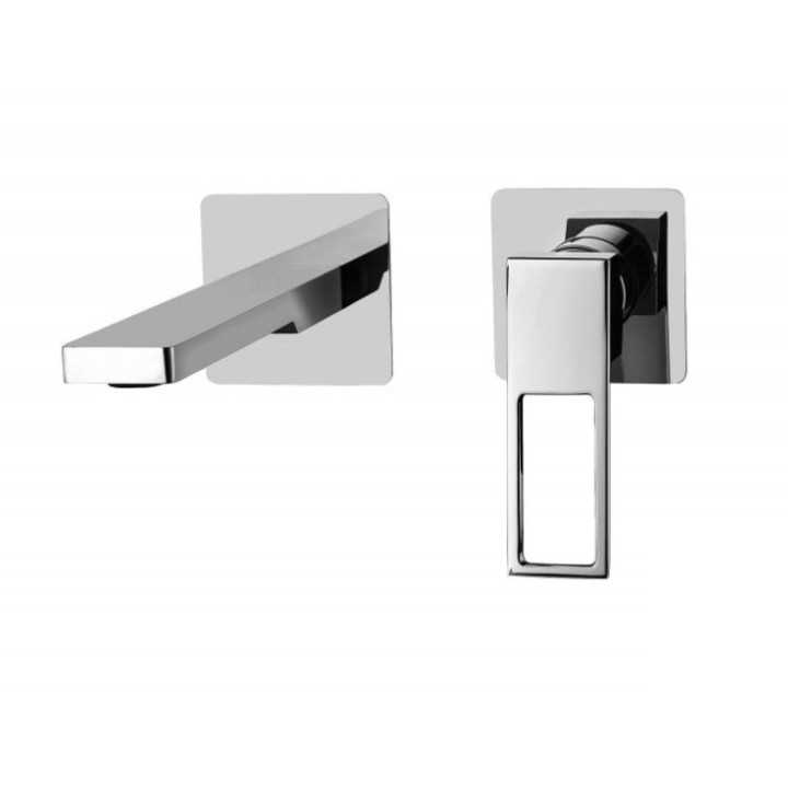 Bateria umywalkowa Paffoni Elle, podtynkowa, zespolona, 150mm, chrom