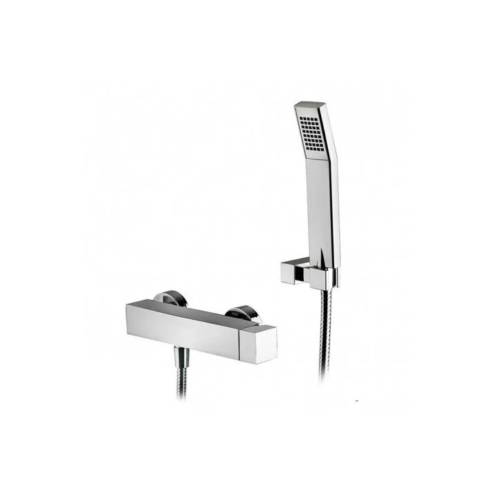Bateria natryskowa ścienna, Paffoni Elle, chrom (korpus)
