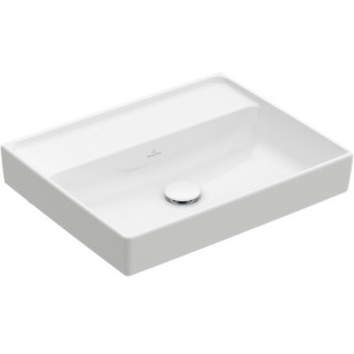 Umywalka meblowa podwójna Villeroy&Boch Collaro, 130x47cm, z przelewem, biała