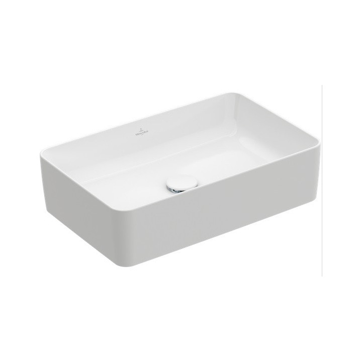 Umywalka meblowa podwójna Villeroy&Boch Collaro, 130x47cm, z przelewem, biała