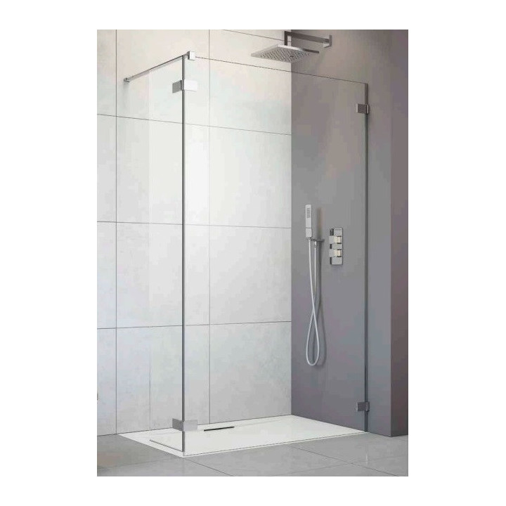 Skrzydło boczne wahadłowe 40 cm, szkło przejrzyste