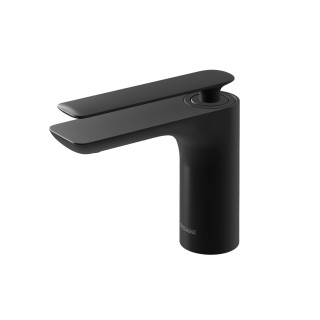Bateria umywalkowa Kohlman Experience, jednouchwytowa, wylewka 108mm, czarny mat