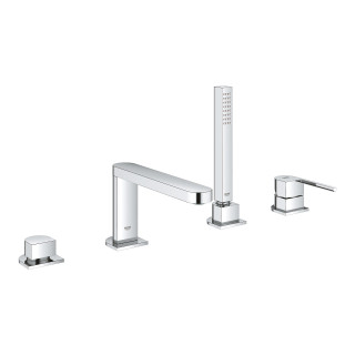 Bateria wannowa 4-otworowa Grohe Plus, stojąca, z zestawem natryskowym, chrom