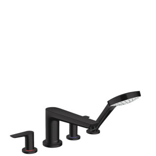 Bateria wannowa 3-otworowa Hansgrohe Talis E chrom, dł. 196 mm, montaż na brzegu wanny, el. zewnętrzny, do przepływ. podgrzewacz