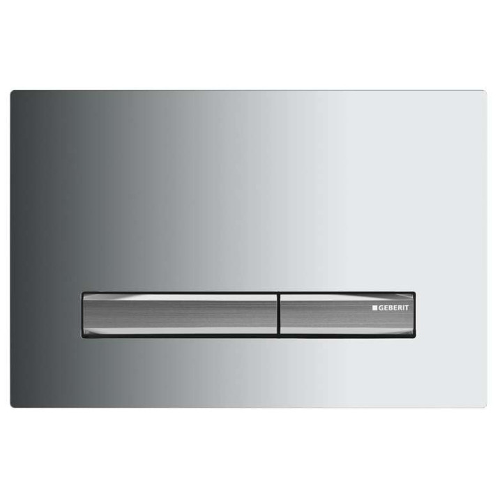Przycisk Geberit Sigma 50 uruchamiający przedni do spłuczek podtynkowych UP320 - szkło dymione